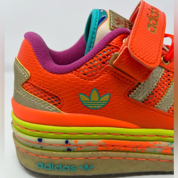 ADIDAS Womens Forum Low Triple Platform \'Carnival\' Shoes id8642 orange